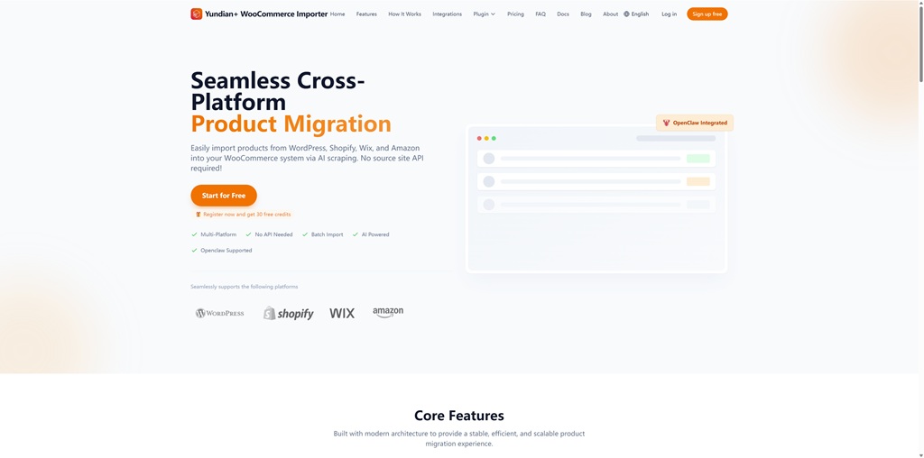Yundian+ WooCommerce Import Assistant